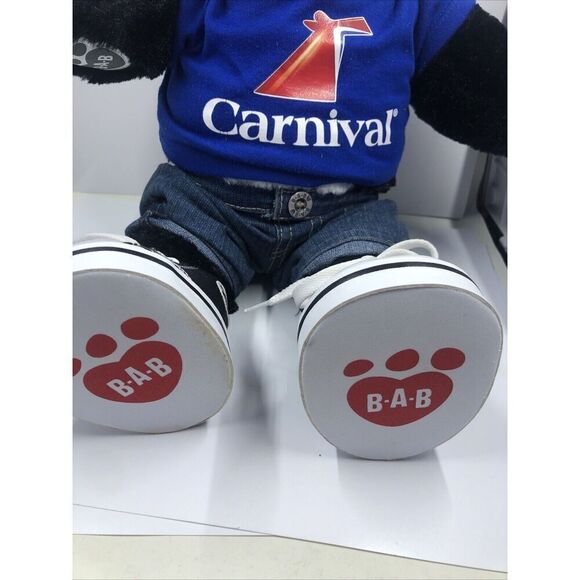 BAB CARNIVAL CRUISE SHIP LOGO BUILD A BEAR PENGUIN BAB PLUSH, Vintage 15”. Rare - Picture 3 of 16